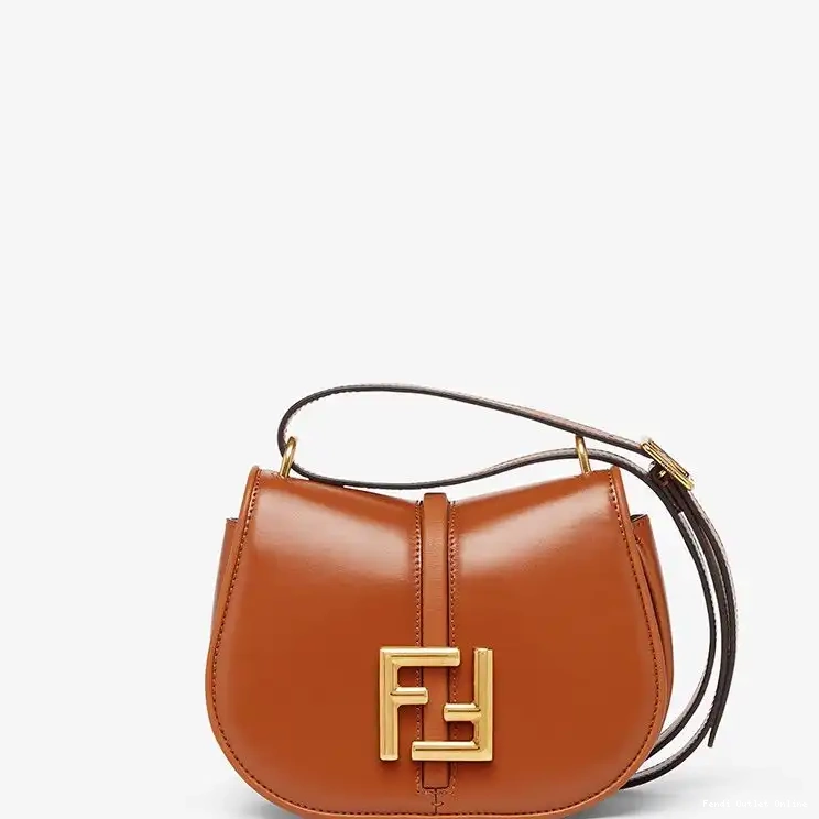 Cheap Brown In Leather C'mon Fendi Calf Mini Bag 0514